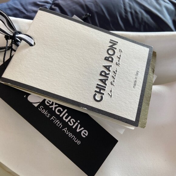 NWT Chiara Boni La Petite Robe Gosia One-Shoulder Gown in White Size 2 - Picture 8 of 13